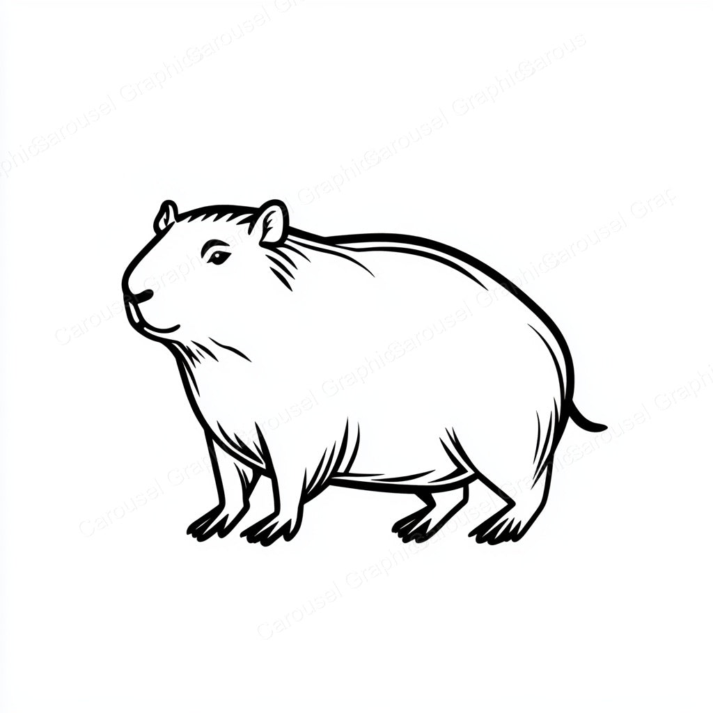 Capybara Vector Graphic preview