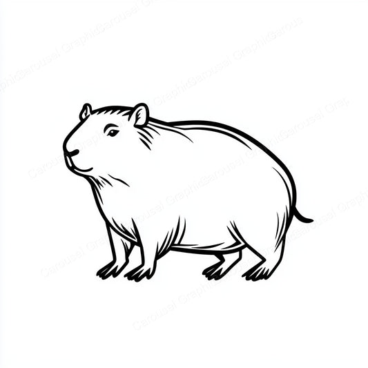 Capybara Vector Graphic preview