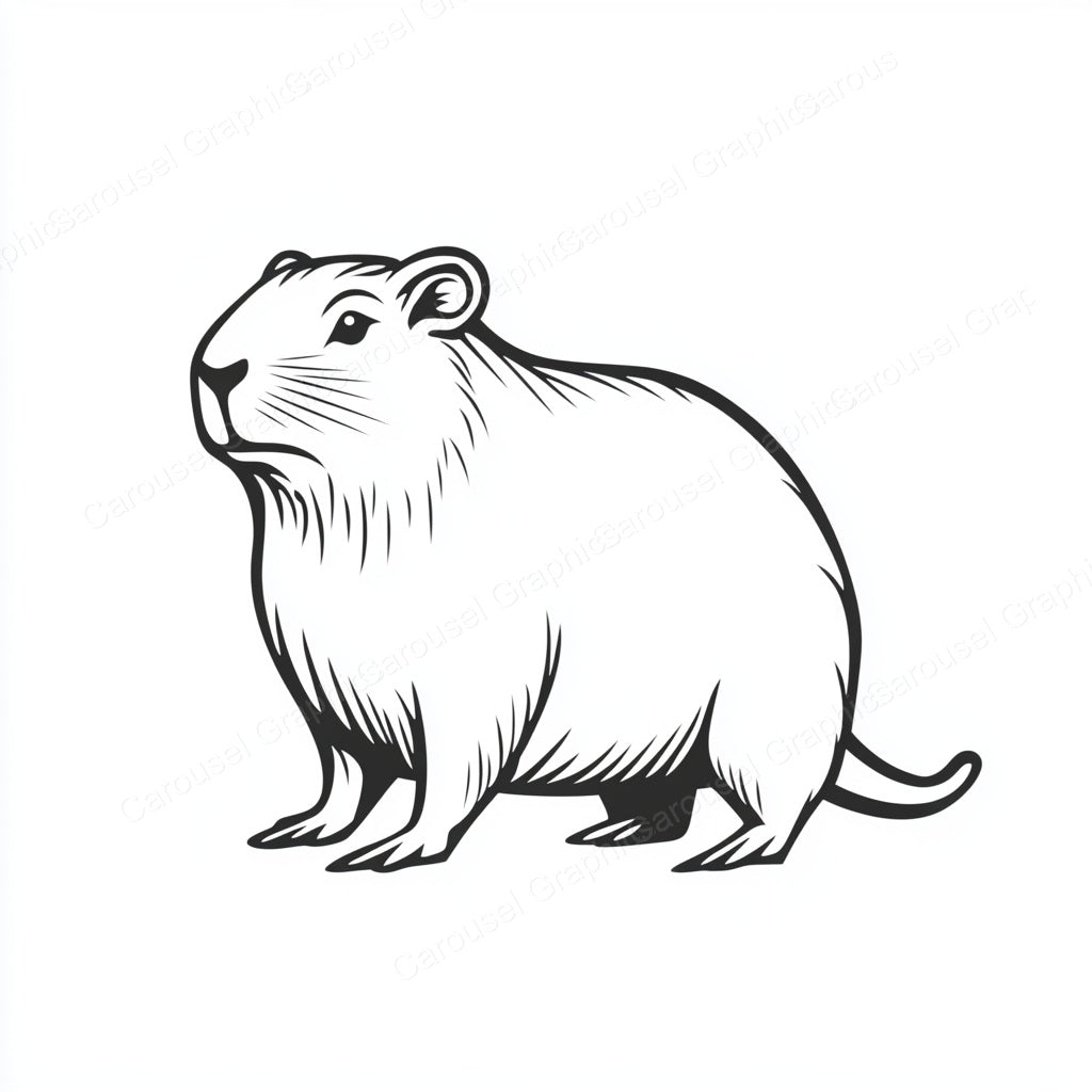 Capybara Vector Graphic preview