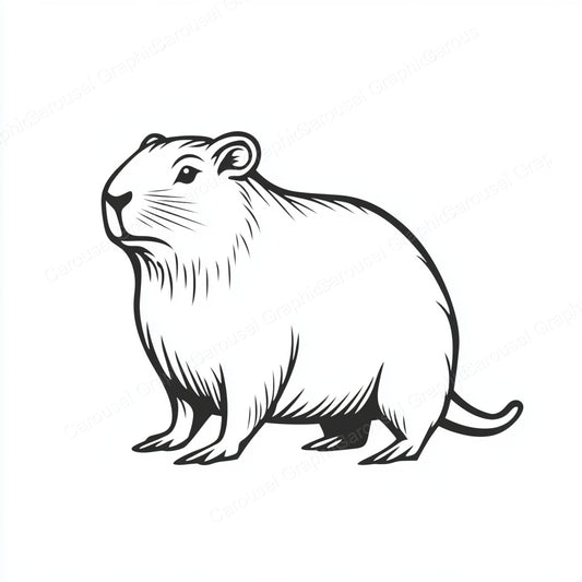 Capybara Vector Graphic preview