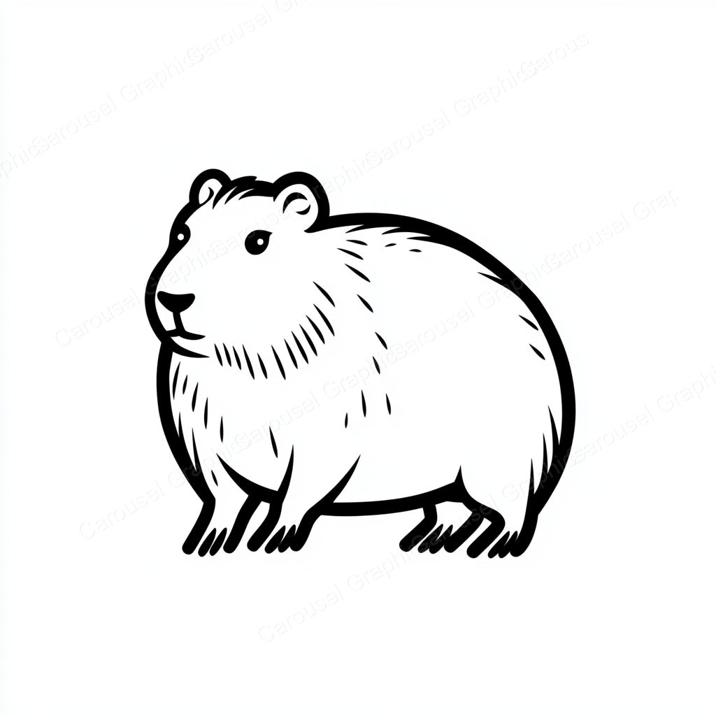 Capybara Vector Graphic preview