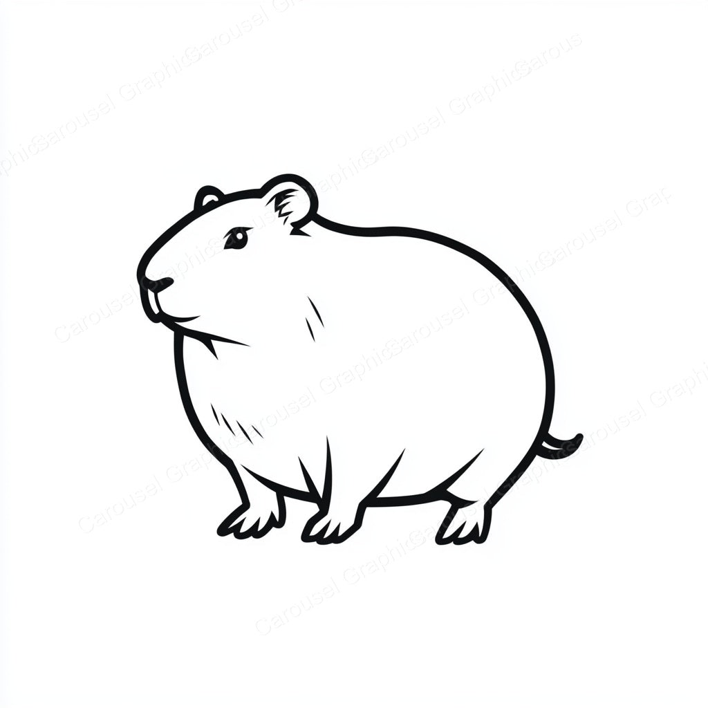 Capybara Vector Graphic preview