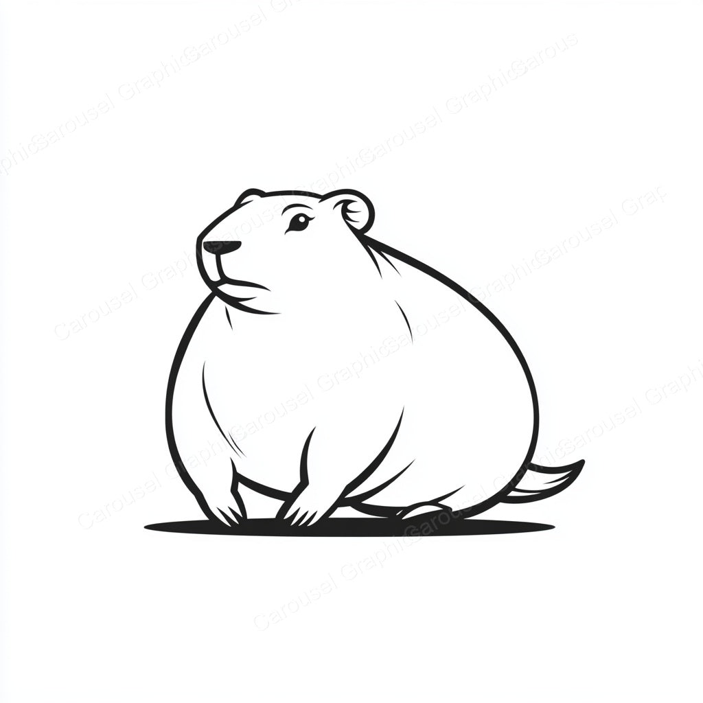 Capybara Vector Graphic preview