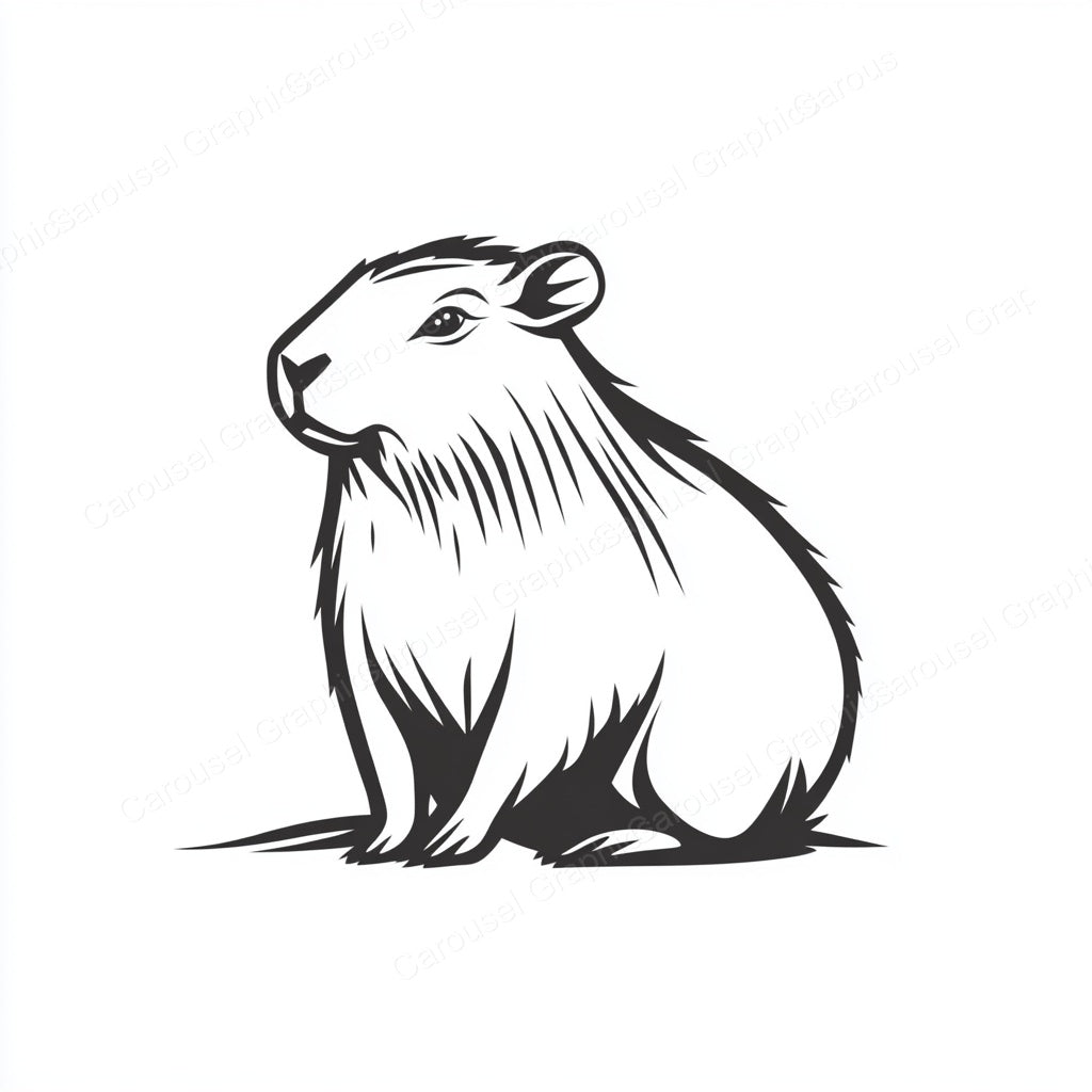 Capybara Vector Graphic preview