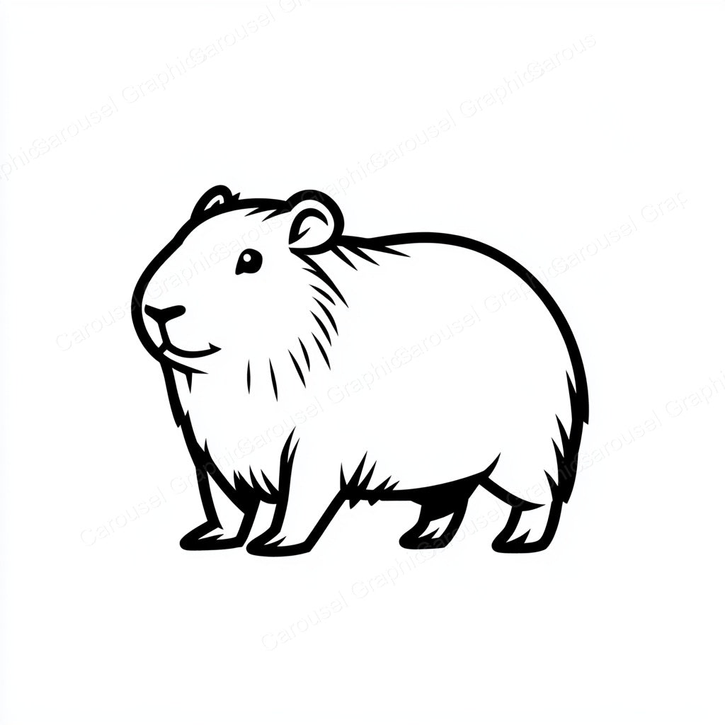 Capybara Vector Graphic preview
