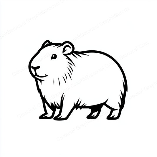 Capybara Vector Graphic preview