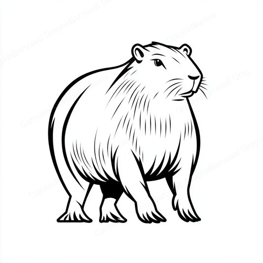 Capybara Vector Graphic preview