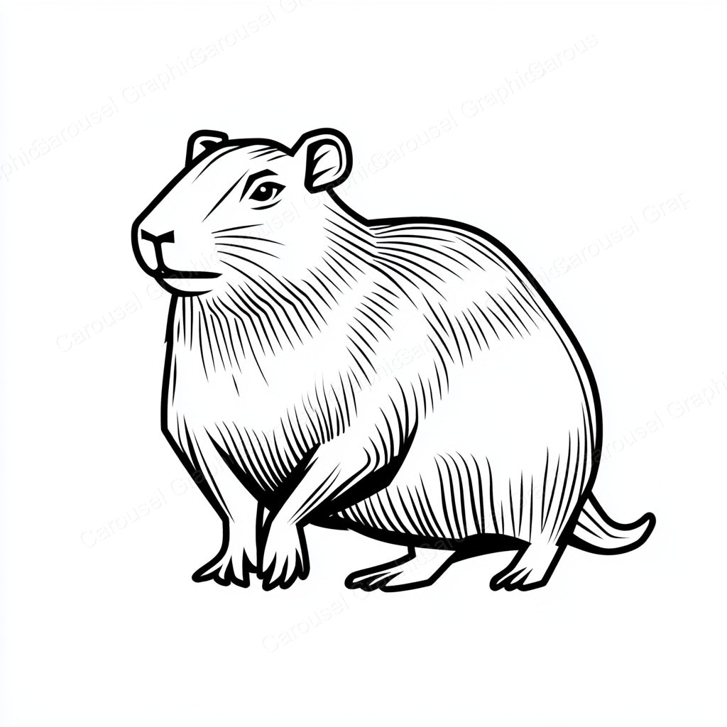 Capybara Vector Graphic preview