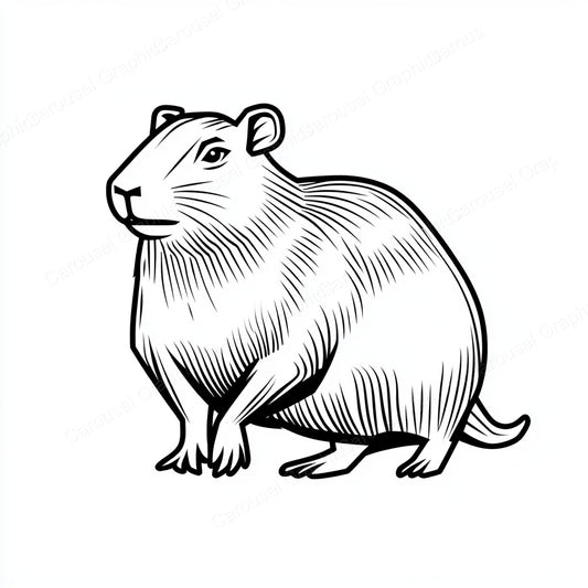 Capybara Vector Graphic preview