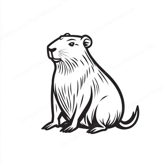 Capybara Vector Graphic preview