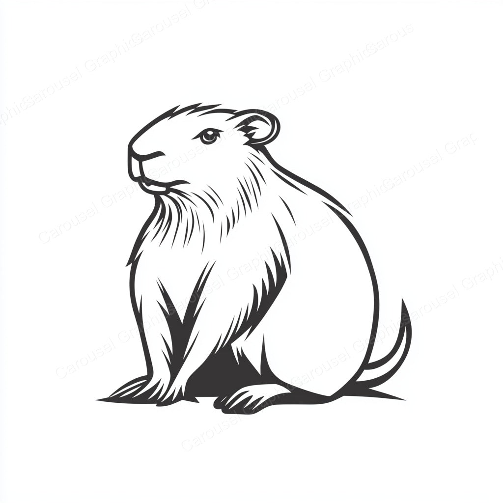Capybara Vector Graphic preview