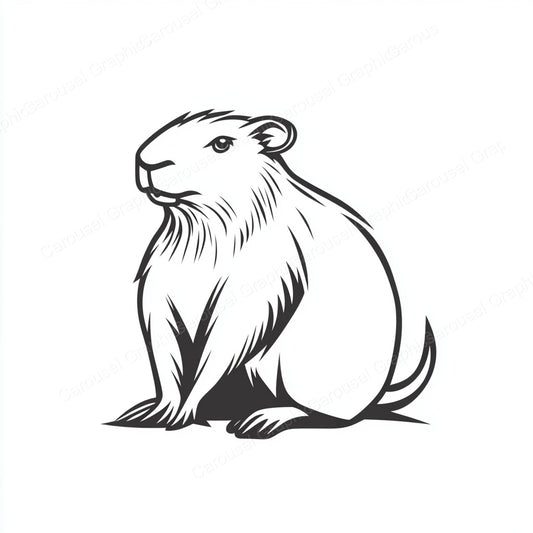 Capybara Vector Graphic preview