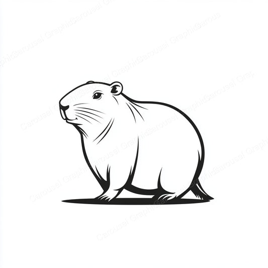 Capybara Vector Graphic preview