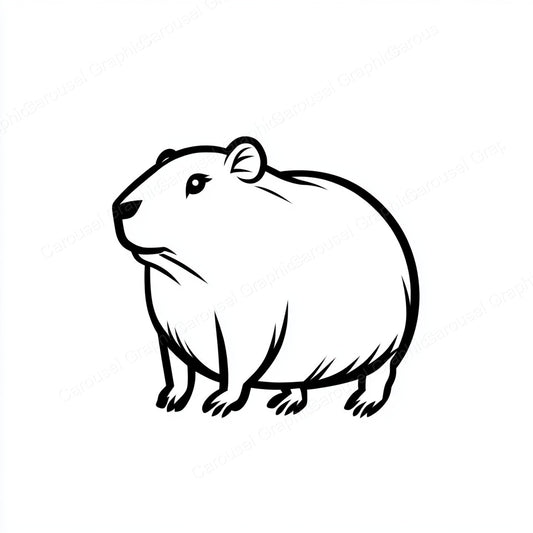 Capybara Vector Graphic preview