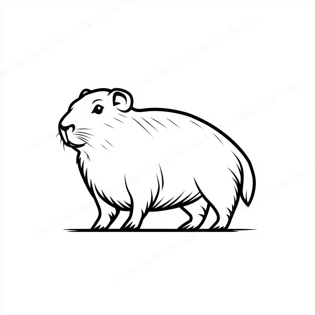 Capybara Vector Graphic preview