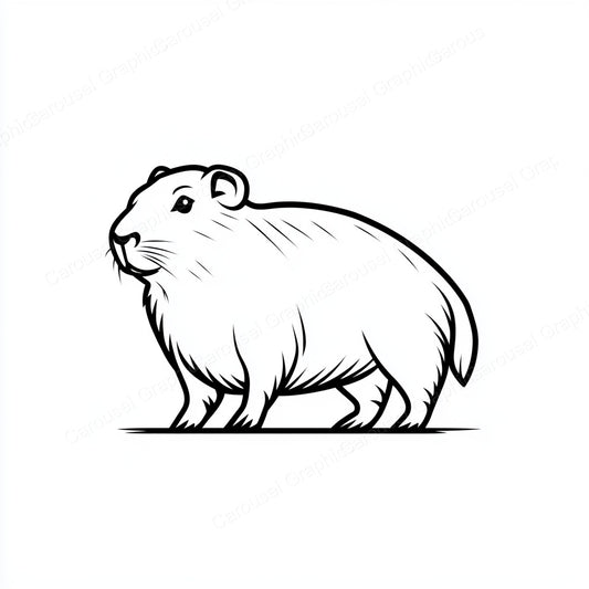 Capybara Vector Graphic preview
