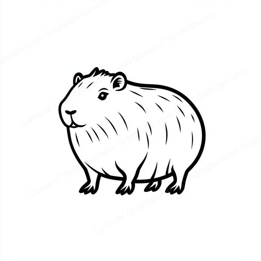 Capybara Vector Graphic preview
