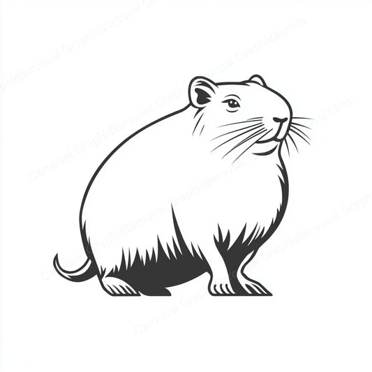 Capybara Vector Graphic preview
