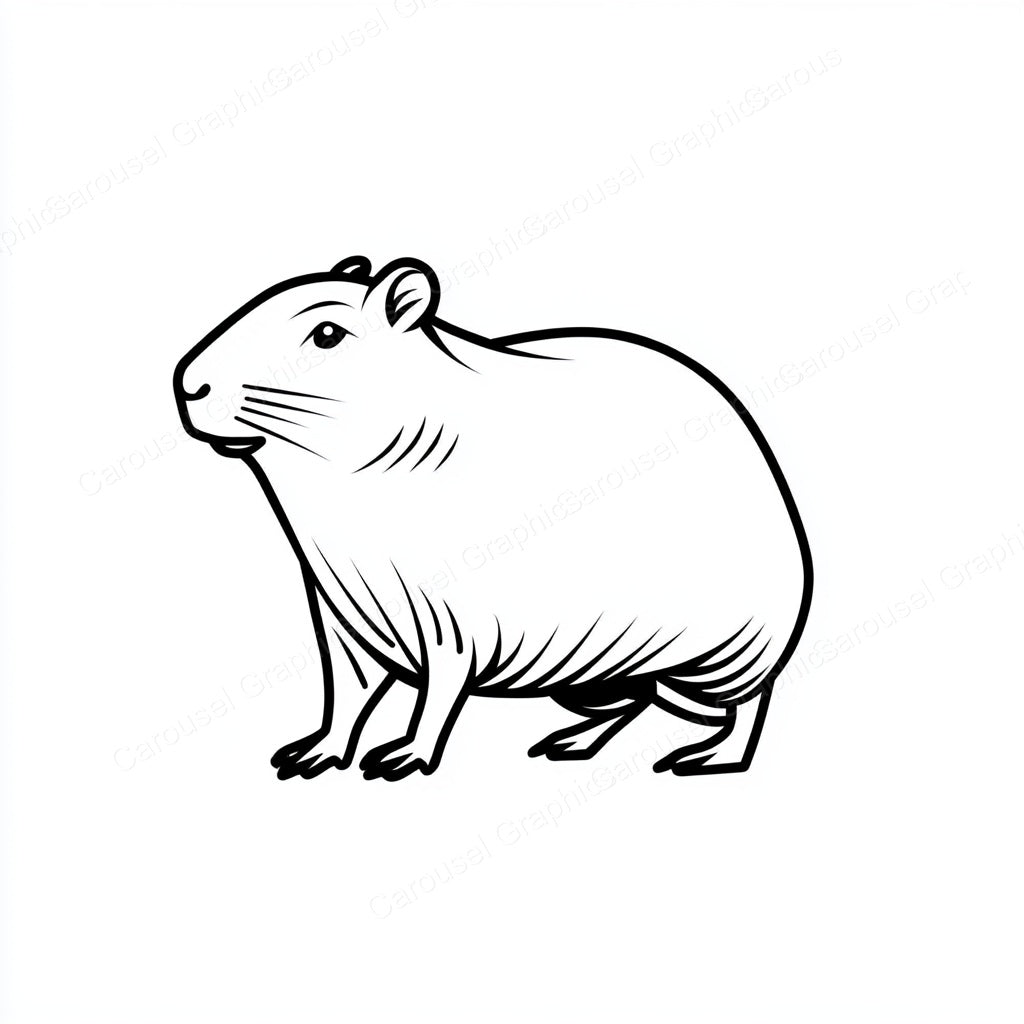 Capybara Vector Graphic preview