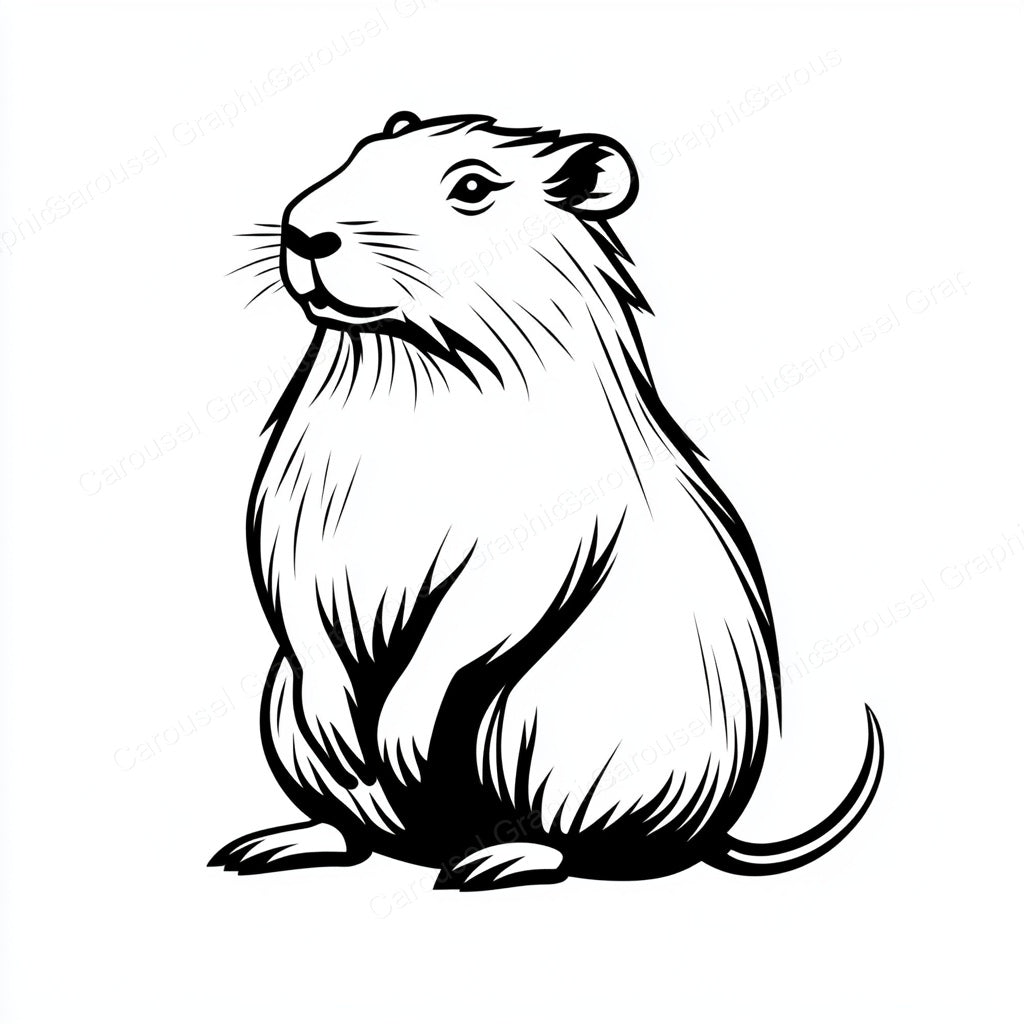 Capybara Vector Graphic preview