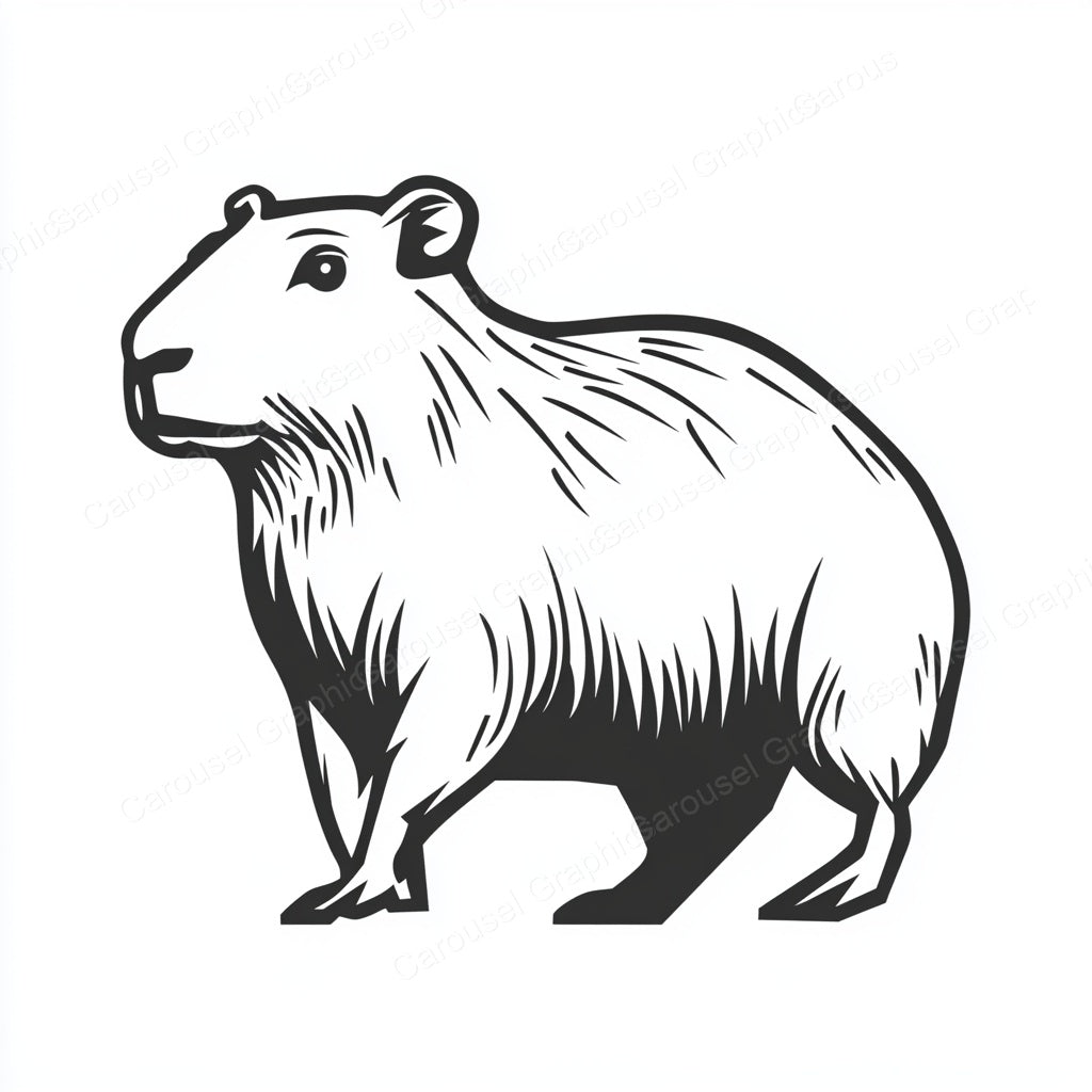 Capybara Vector Graphic preview