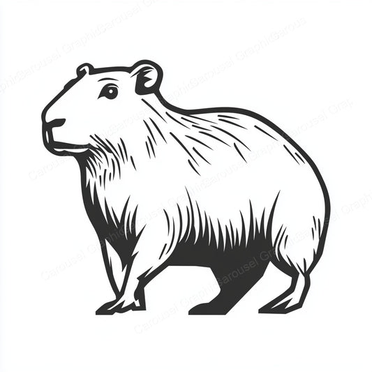 Capybara Vector Graphic preview