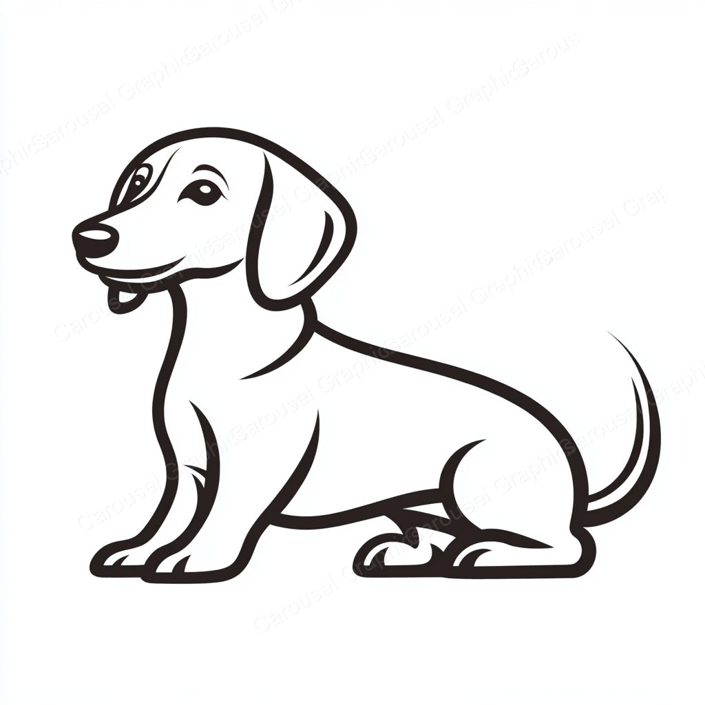 Dachshund Vector Graphic preview