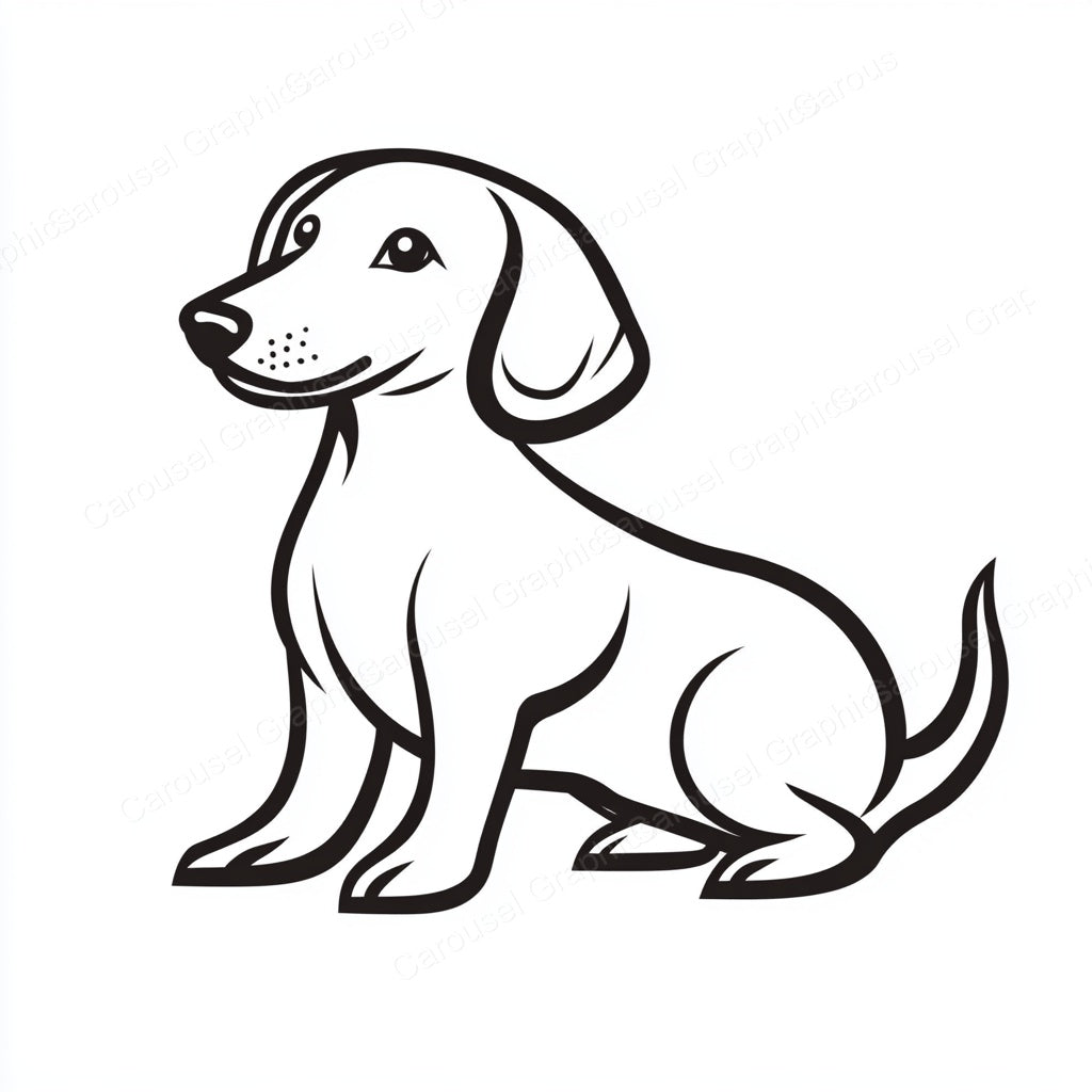 Dachshund Vector Graphic preview