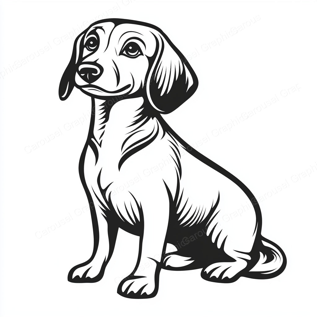 Dachshund Vector Graphic preview