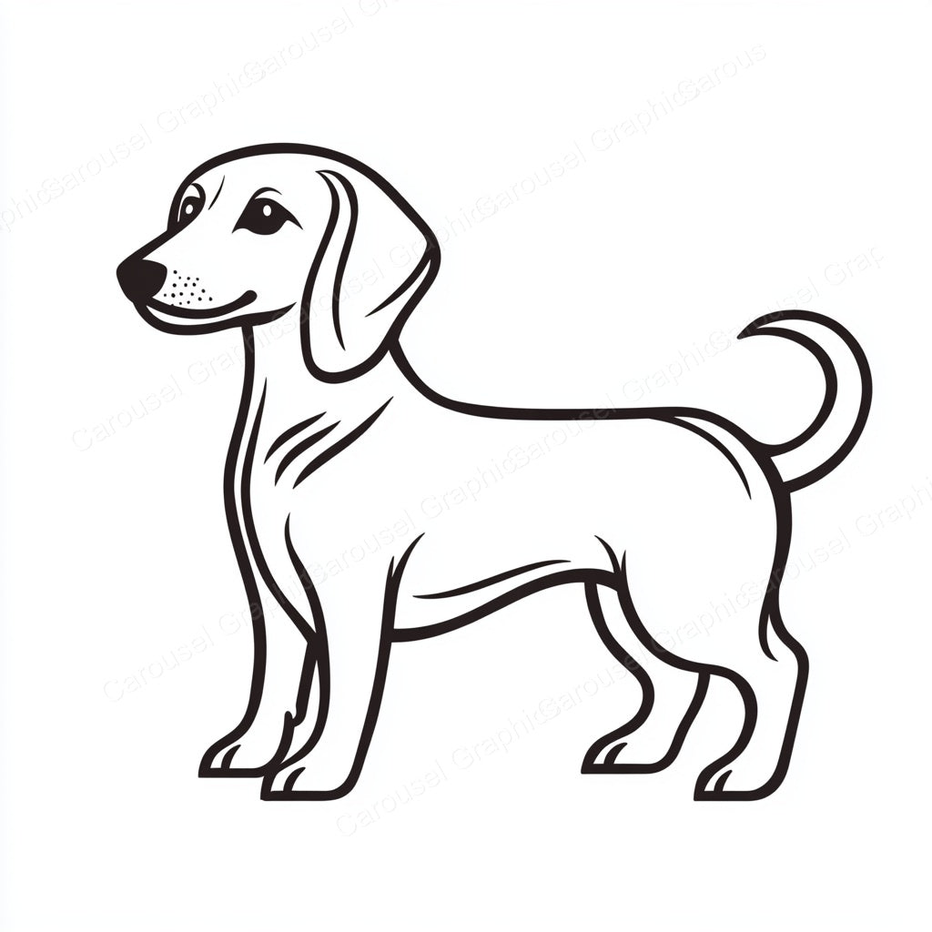 Dachshund Vector Graphic preview