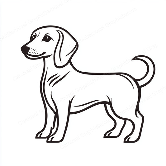 Dachshund Vector Graphic preview