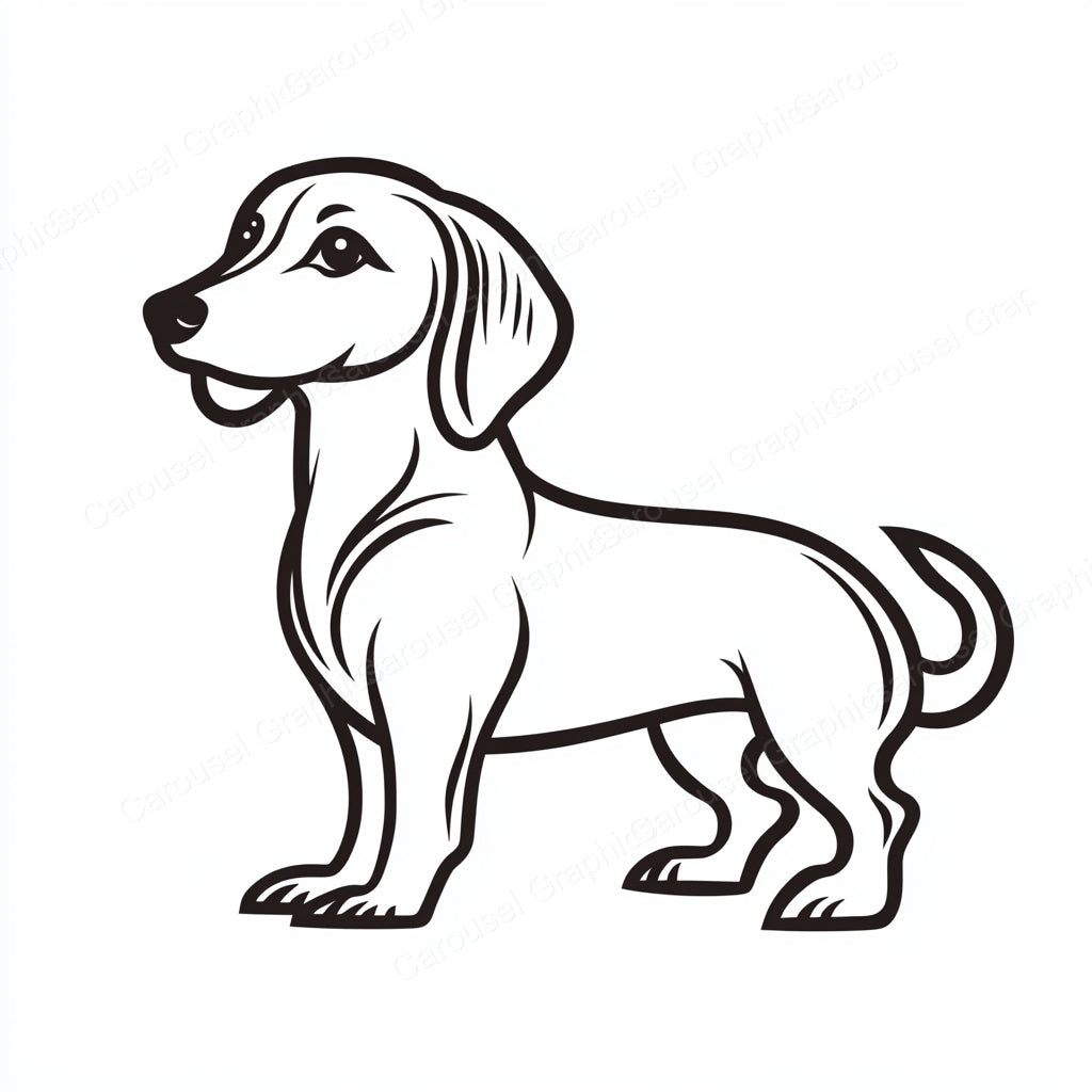 Dachshund Vector Graphic preview