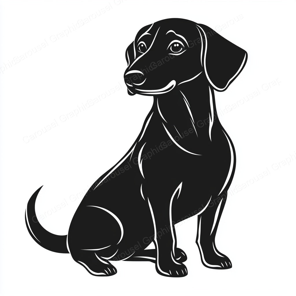Dachshund Vector Graphic preview