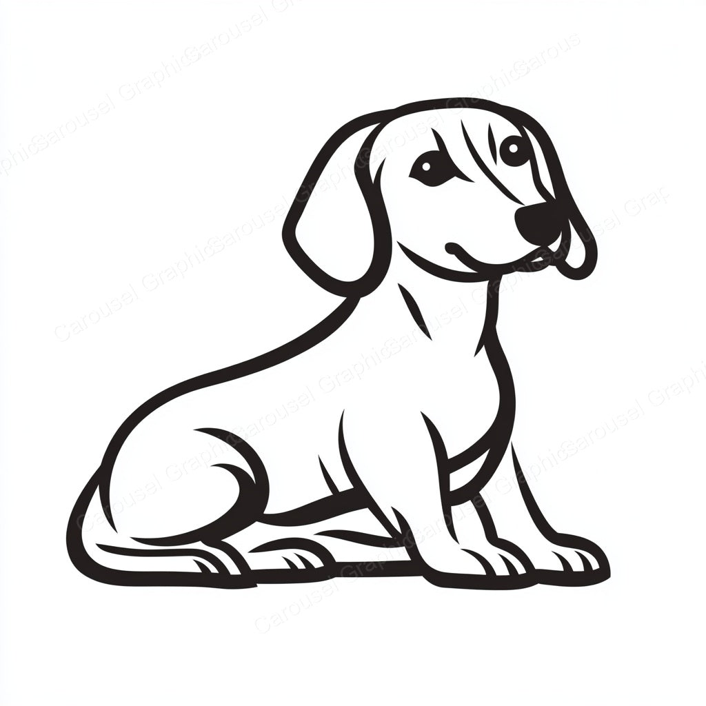 Dachshund Vector Graphic preview
