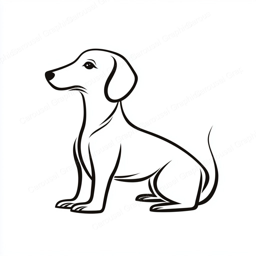 Dachshund Vector Graphic preview