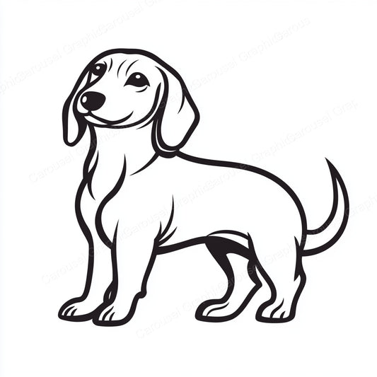 Dachshund Vector Graphic preview