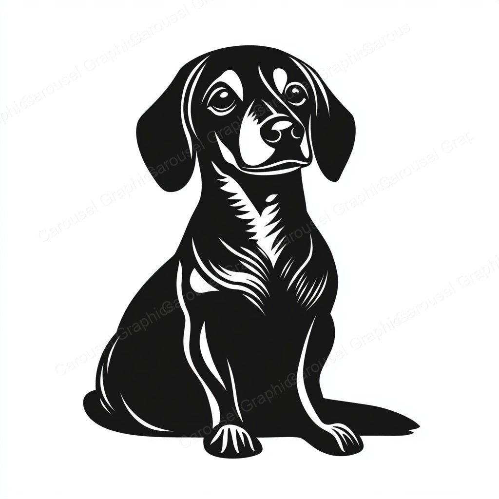 Dachshund Vector Graphic preview