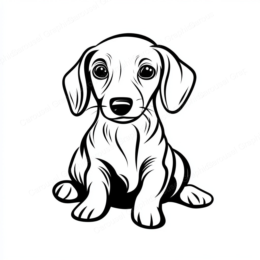 Dachshund Vector Graphic preview