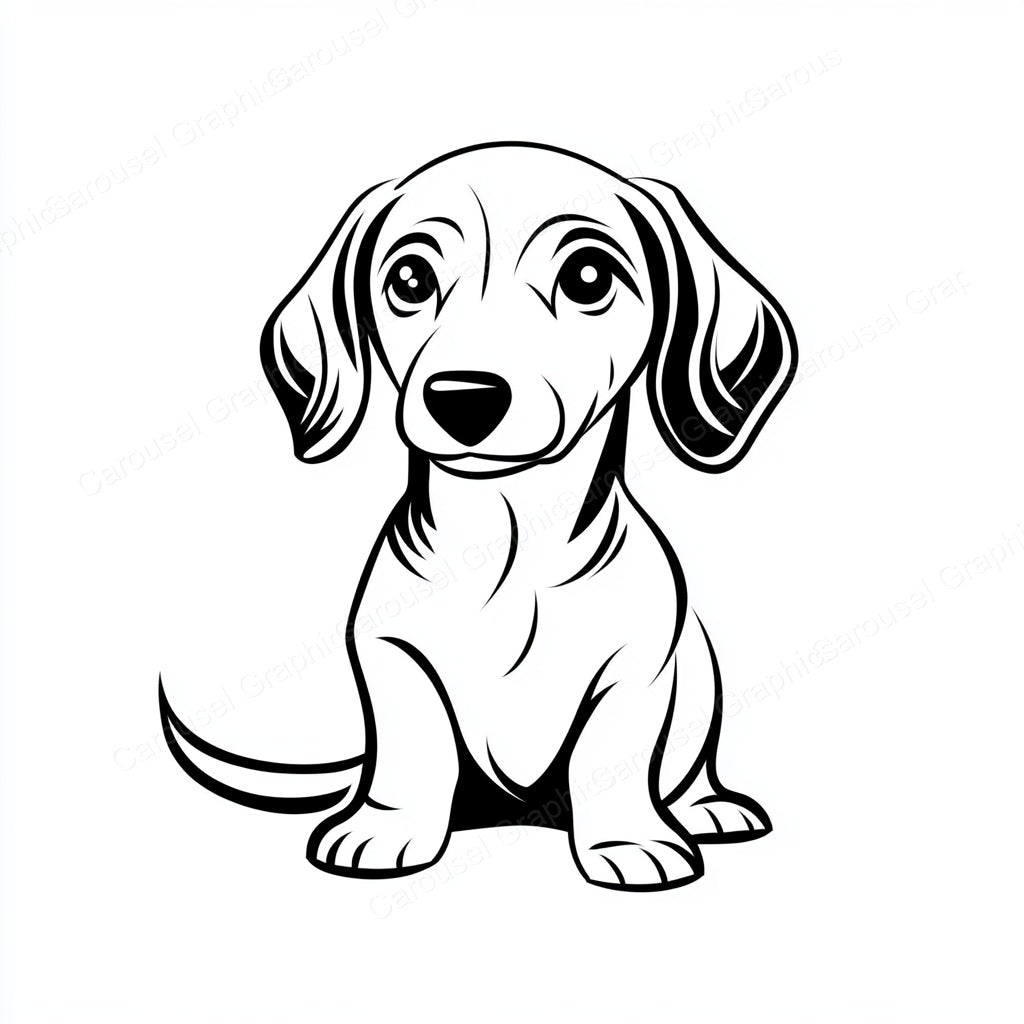 Dachshund Vector Graphic preview