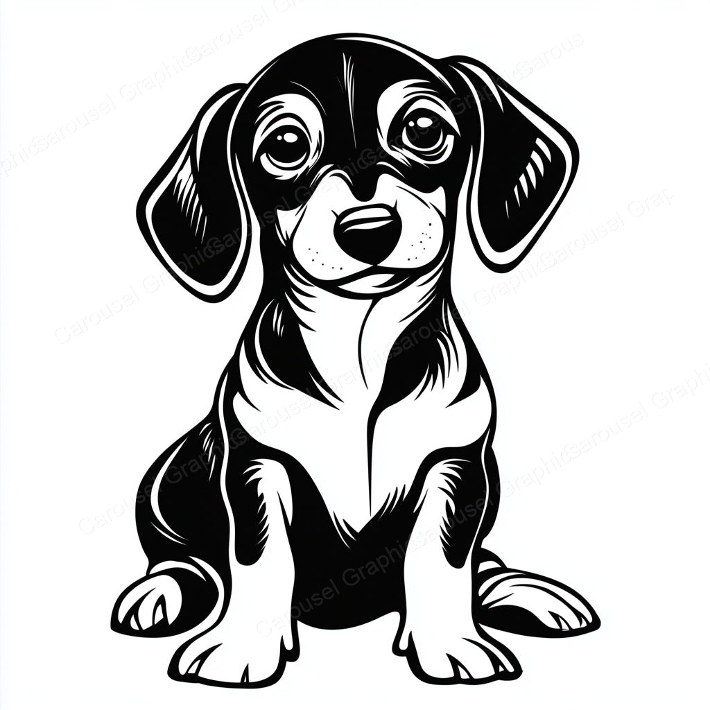 Dachshund Vector Graphic preview