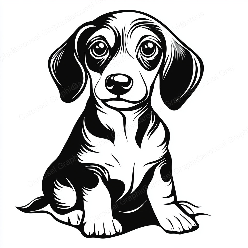 Dachshund Vector Graphic preview