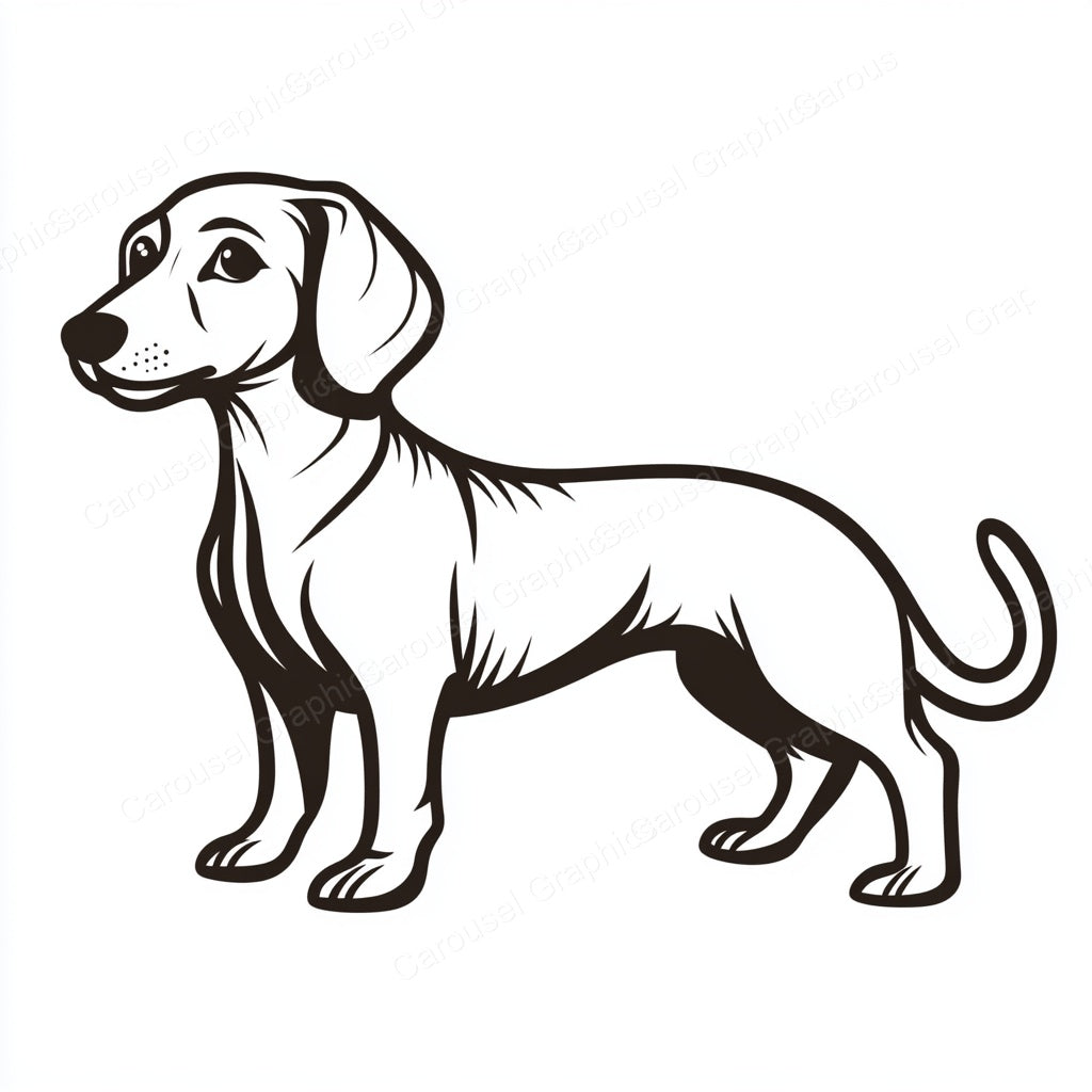 Dachshund Vector Graphic preview