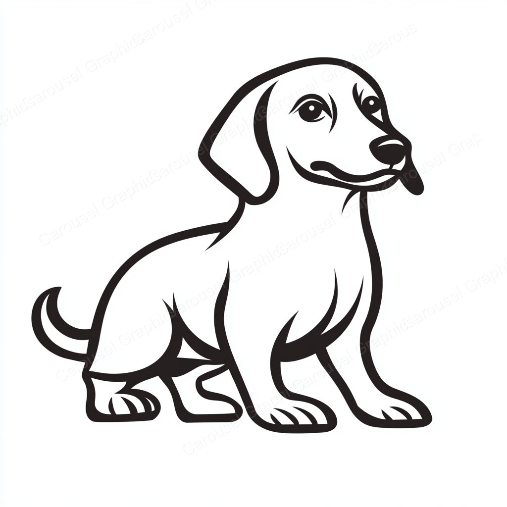 Dachshund Vector Graphic preview