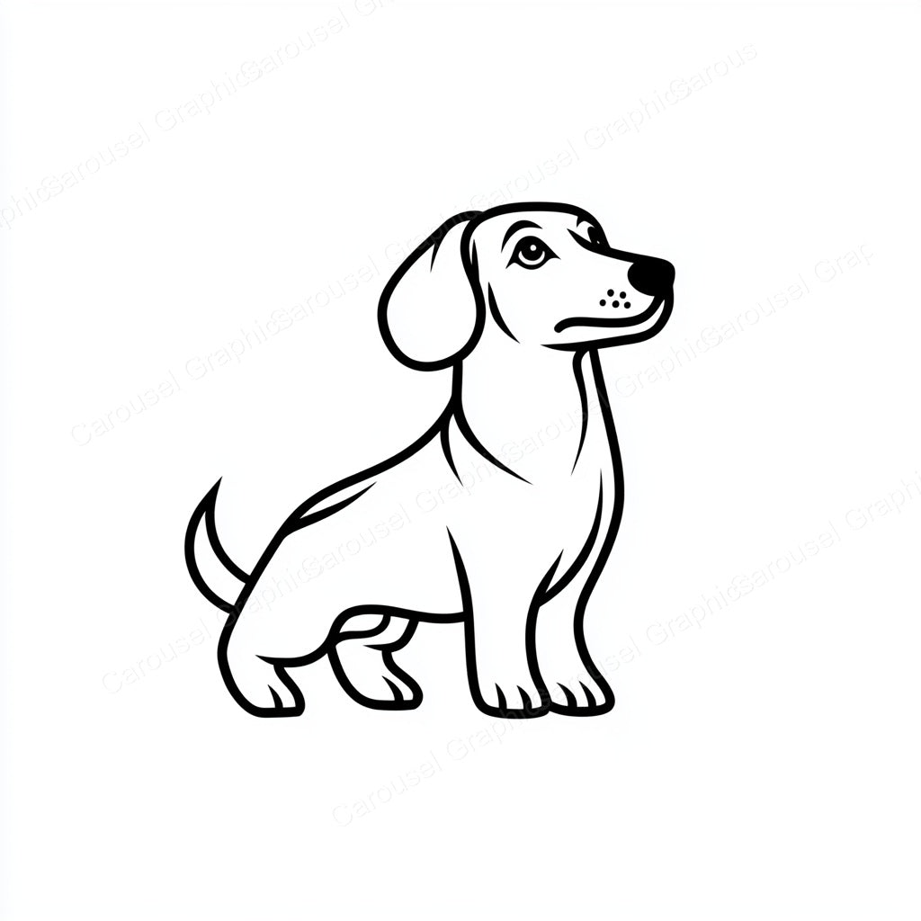 Dachshund Vector Graphic preview