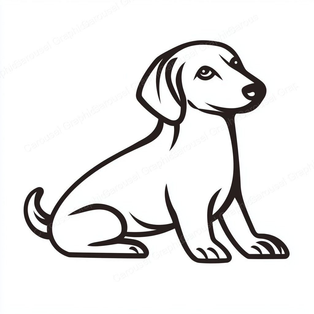 Dachshund Vector Graphic preview