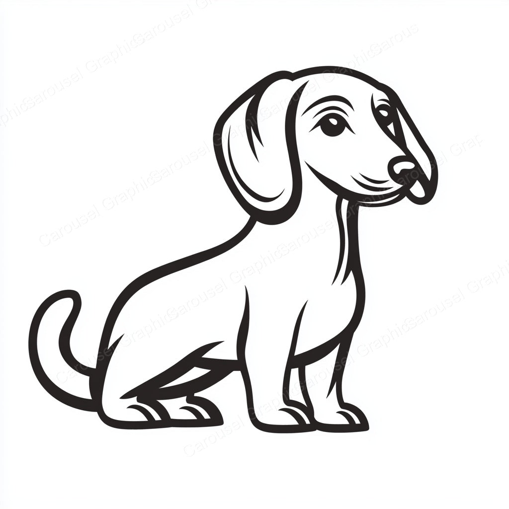 Dachshund Vector Graphic preview
