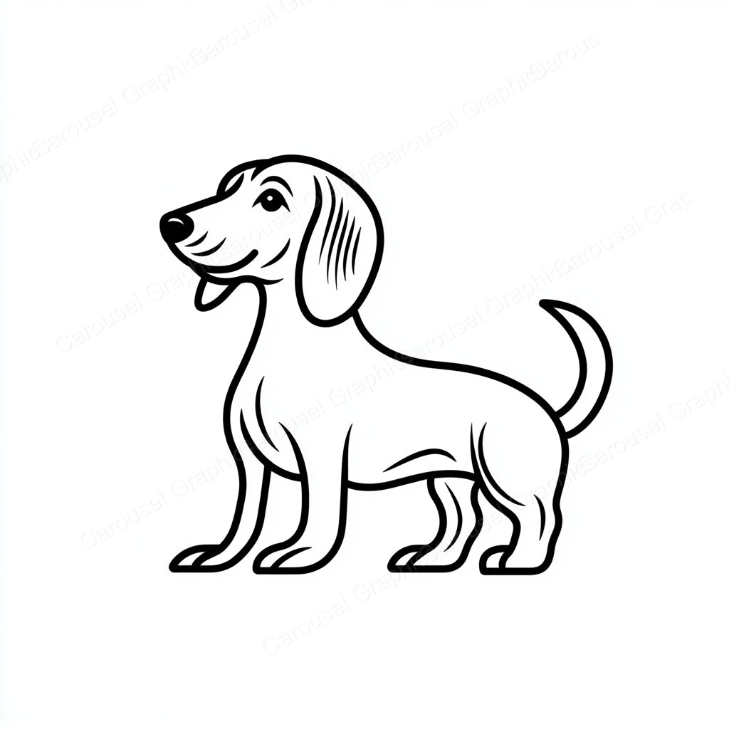 Dachshund Vector Graphic preview