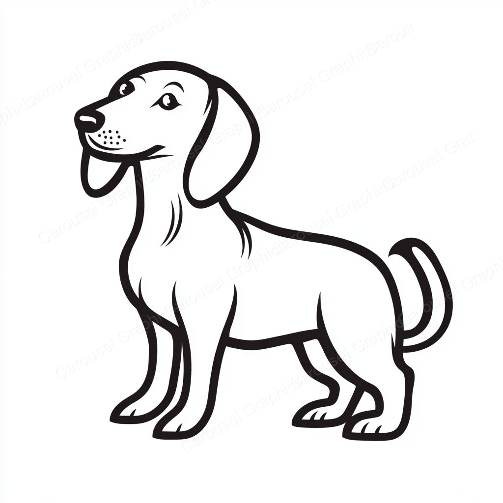 Dachshund Vector Graphic preview