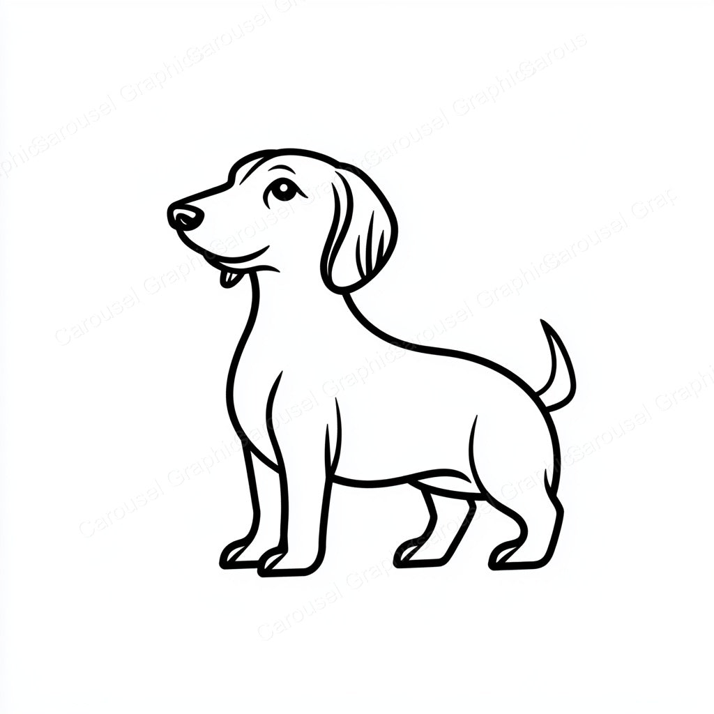 Dachshund Vector Graphic preview