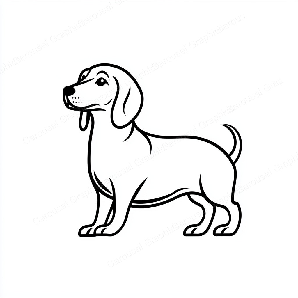 Dachshund Vector Graphic preview